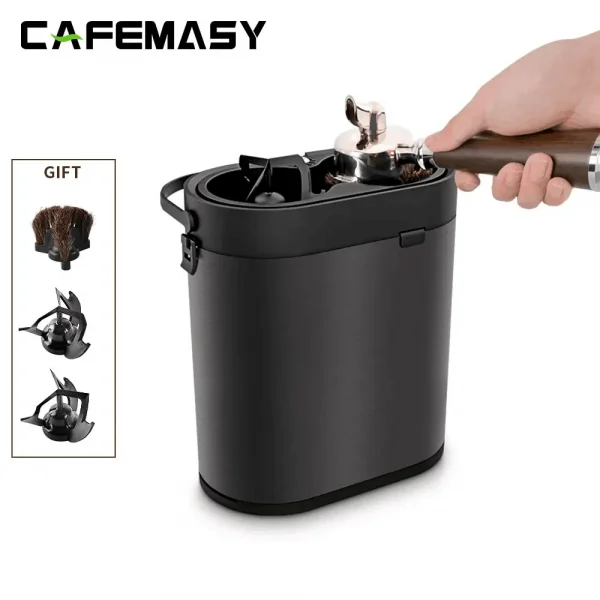Sc5745b1033f64b7585c973d893193fe0X.webp جهاز تنظيف بورتافلتر القهوة الكهربائي من CAFEMASY، منظف قهوة أوتوماتيكي لبورتافلترات 51/53/58 مم، آلة تنظيف بورتافلتر.