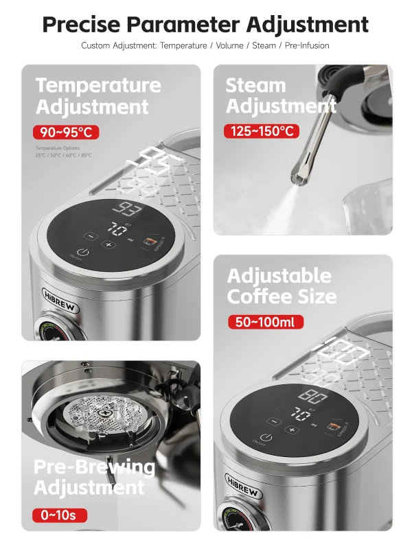 Se61dc6afa21c4c19bbbd93a635dd5015a.webp ماكينة قهوة إسبريسو شبه أوتوماتيكية من هاي برو، تحضير أمريكانو بلمسة واحدة، قابلة لضبط درجة الحرارة، ضغط 20 بار، صانعة قهوة باردة وكابتشينو طراز H13